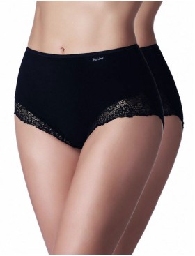 Трусы слипы Janira PACK-2 BRAGA ESENCIAL 1031398 в наборе (2шт) negro, Цвет: negro (черный), Размеры: L