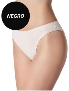 Хлопковые трусы бразилиана Janira PACK 2 BRASILIAN ESENCIAL 1032023 в наборе (2шт) negro, Цвет: negro (черный), Размеры: S