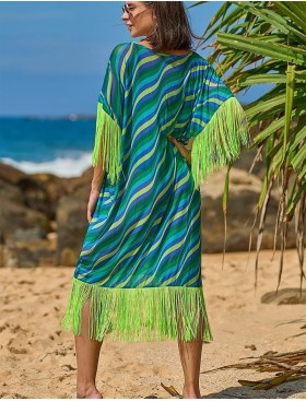 Туника женская пляжная Mia-Amore TALASSA 7350, Цвет: синий, Размеры: S/M, изображение 2