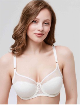 Полумягкий бюстгальтер Milavitsa 124930 приглушенный белый, Цвет: приглушенный белый, Размеры: 90C, изображение 3