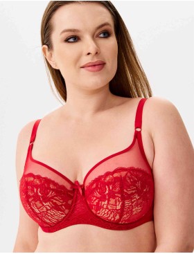 Полумягкий бюстгальтер Milavitsa 124930 рубин/нюд, Цвет: рубин/нюд, Размеры: 85B, изображение 5