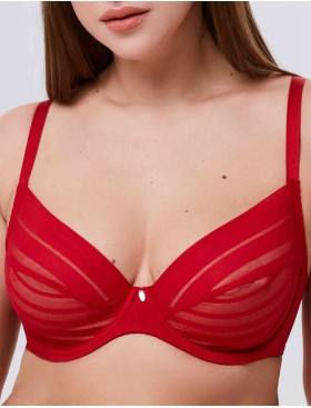 Бюстгальтер-минимайзер мягкий Milavitsa 127630 рубин/нюд, Цвет: рубин/нюд, Размеры: 85C