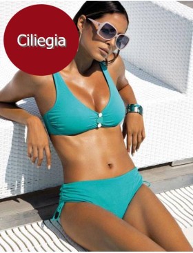 Раздельный однотонный купальник Sielei PIQUET AS94 ciliegia, Цвет: ciliegia (вишневый), Размеры: 75C