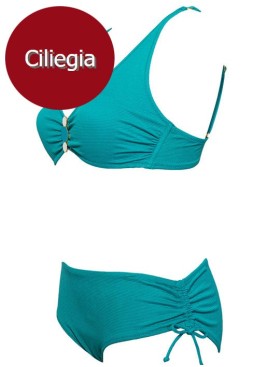 Раздельный однотонный купальник Sielei PIQUET AS94 ciliegia, Цвет: ciliegia (вишневый), Размеры: 75C, изображение 4