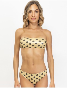 Раздельный купальник бандо бразилиана Sielei CO85 oro, Цвет: oro (золотой), Размеры: 75B