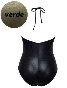 Слитный купальник Sielei FASHION GOLD FA51 verde militare, Цвет: verde militare (хаки, Размеры: 75B, изображение 3