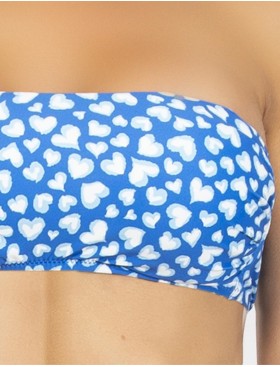 Открытый купальник бандо бразилиана Sielei HE85 blu, Цвет: blu (синий), Размеры: 90B, изображение 3