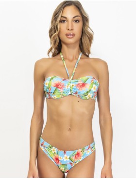 Цветной купальник бандо без косточек Sielei JN85 turchese, Цвет: turchese (бирюзовый), Размеры: 70B