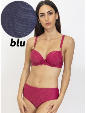 Синий купальник формовка слип Sielei LX89 blu, Цвет: blu (синий), Размеры: 75D