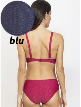 Синий купальник формовка слип Sielei LX89 blu, Цвет: blu (синий), Размеры: 75D, изображение 2