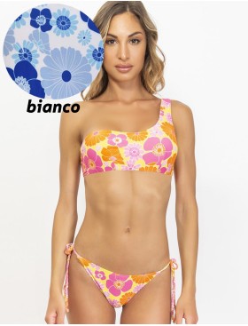 Цветной купальник с топом Sielei OP50+OP60 bianco, Цвет: bianco (белый), Размеры: 75B