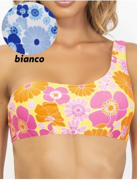 Цветной купальник с топом Sielei OP50+OP60 bianco, Цвет: bianco (белый), Размеры: 75B, изображение 2