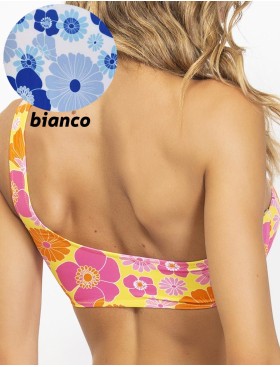 Цветной купальник с топом Sielei OP50+OP60 bianco, Цвет: bianco (белый), Размеры: 75B, изображение 3