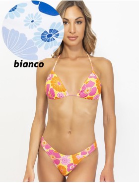 Открытый купальник цветы Sielei OP52+OP67 bianco, Цвет: bianco (белый), Размеры: 75B, изображение 2