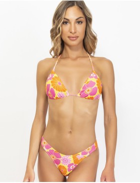 Открытый купальник цветы Sielei OP52+OP67 giallo, Цвет: giallo (желтый), Размеры: 70B, изображение 2