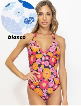 Слитный купальник с мягкой чашкой Sielei OP53 bianco, Цвет: bianco (белый), Размеры: 75B