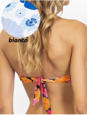 Купальник бандо с пуш-ап Sielei OP57+OP63 bianco, Цвет: bianco (белый), Размеры: 75B, изображение 3