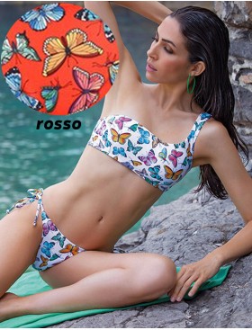 Купальник бикини топ Sielei TE50+TE60 rosso, Цвет: rosso (красный), Размеры: 75B