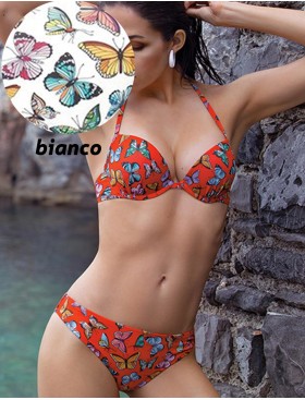 Открытый купальник пуш-ап Sielei TE56+TE68 bianco, Цвет: bianco (белый), Размеры: 75C