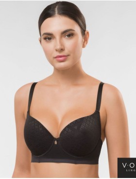 Формованный бюстгальтер пуш-ап VOVA FUSION V11233 черный, Цвет: черный, Размеры: 80D, изображение 3