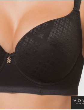 Формованный бюстгальтер пуш-ап VOVA FUSION V11233 черный, Цвет: черный, Размеры: 80D, изображение 4