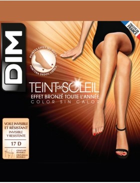 Колготки без пальцев Dim 00B7 TEINT DE SOLEIL 17 den, Цвет: терракот, Размеры: 1, изображение 3