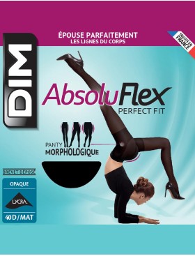 Непрозрачные колготки Dim 02Y8 ABSOLUFLEX 40 den, Цвет: черный, Размеры: 1, изображение 4