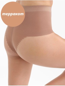 Тонкие колготки Dim 05DG TEINT de SOLEIL 17 den терракот, Цвет: терракот, Размеры: 3, изображение 3