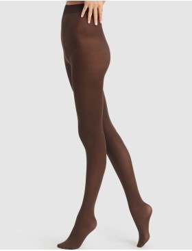 Велюровые колготки Dim 1312 STYLE OPAQUE 50 den шоколад, Цвет: шоколад, Размеры: 1/2