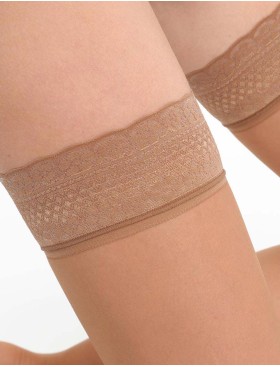 Прозрачные чулки Dim 1557 UP BEAUTY RESIST 20 den, Цвет: корица, Размеры: 1, изображение 2