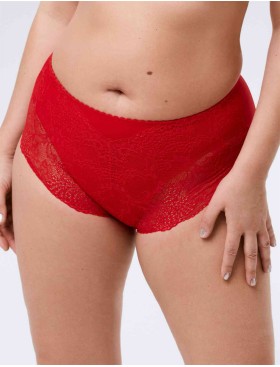 Высокие трусы слипы Elli 420 красный, Цвет: красный, Размеры: 4XL, изображение 3