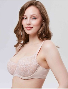 Мягкий кружевной бюстгальтер Elli 6000 серебристый пион, Цвет: серебристый пион, Размеры: 75H, изображение 3