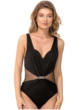 Слитный купальник с формованной чашкой Jolidon FR5U черный, Цвет: черный, Размеры: 80B