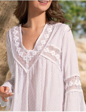 Короткая туника хлопок Mia-Amore ARGENTINA 6891, Цвет: белый, Размеры: M, изображение 3