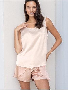 Комплект женский топ + шорты Mia-Amore HAILEY 7302, Цвет: миндальный, Размеры: XS, изображение 3