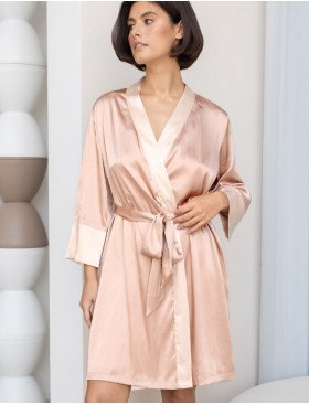 Домашний халат-кимоно Mia-Amore HAILEY 7303, Цвет: миндальный, Размеры: L/XL