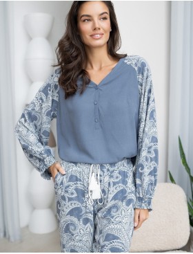 Комплект из тканной вискозы Mia-Amore PACIFIC OCEAN 1976, Цвет: голубой, Размеры: S, изображение 4