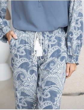 Комплект из тканной вискозы Mia-Amore PACIFIC OCEAN 1976, Цвет: голубой, Размеры: S, изображение 5