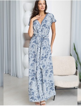 Длинное платье рубашка Mia-Amore PACIFIC OCEAN 1979, Цвет: голубой, Размеры: L, изображение 4