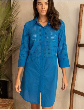 Рубашка хлопковая Mia-Amore ROCHELLE 1617 синий, Цвет: синий, Размеры: S, изображение 3