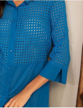 Рубашка хлопковая Mia-Amore ROCHELLE 1617 синий, Цвет: синий, Размеры: S, изображение 5