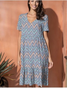 Платье-туника вискоза Mia-Amore VEGAS 1990 синий, Цвет: синий, Размеры: S/M