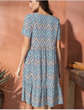 Платье-туника вискоза Mia-Amore VEGAS 1990 синий, Цвет: синий, Размеры: S/M, изображение 2