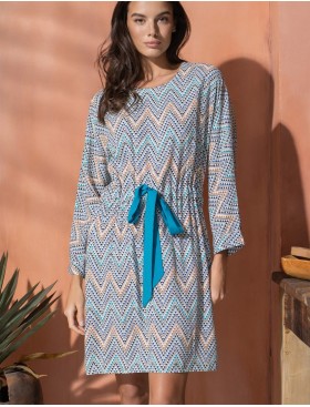 Домашнее платье-туника Mia-Amore VEGAS 1994 синий, Цвет: синий, Размеры: 2XL/3XL