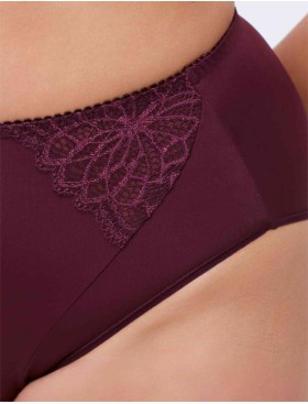 Трусы слипы высокая талия Misstyle 5024 темный виноград, Цвет: темный виноград, Размеры: XL, изображение 3