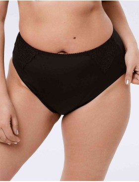 Трусы слипы высокая талия Misstyle 5024 черный, Цвет: черный, Размеры: XL