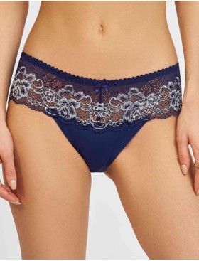 Трусы слипы биколор Simona M 045 синий-серебро, Цвет: синий-серебро, Размеры: M