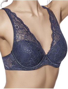 Бюстгальтер бралетт на каркасах Selene IRINA темно-синий, Цвет: темно-синий, Размеры: 70C