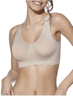 Бесшовный топ Selene LOUISE серо-бежевый, Цвет: серо-бежевый, Размеры: L, изображение 5