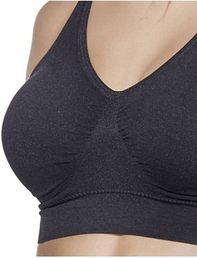 Бесшовный топ Selene LOUISE чёрный, Цвет: чёрный, Размеры: M, изображение 2